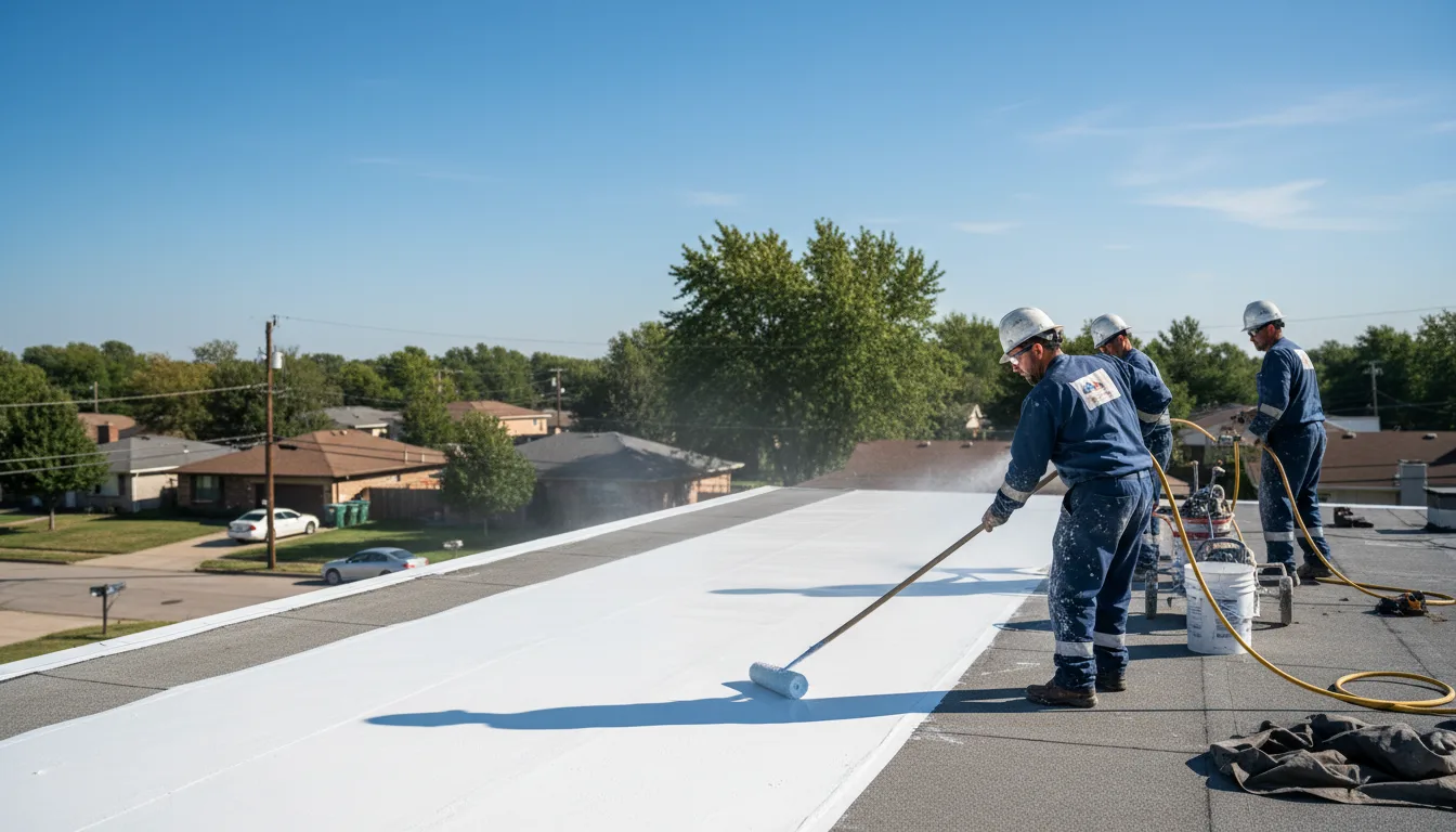 Commercial roof coating in Sawyer, ND near me
